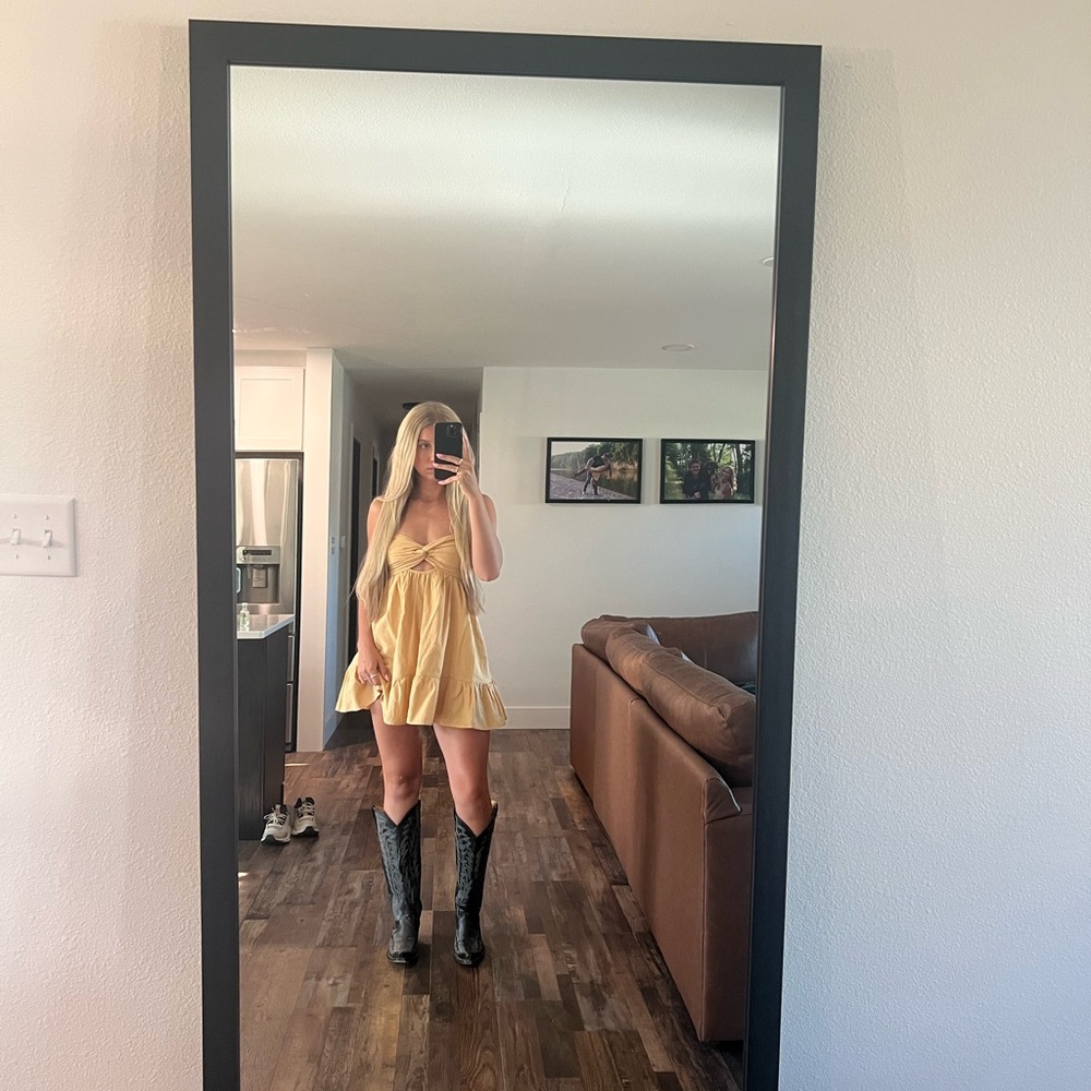 Yellow Sundress with Twist Front